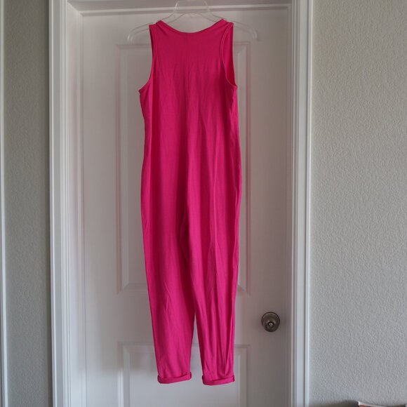 Barbiecore Smash + Tess And Barbie Bright Pink Sleeveless Jumpsuit Sz XS - Picture 11 of 14